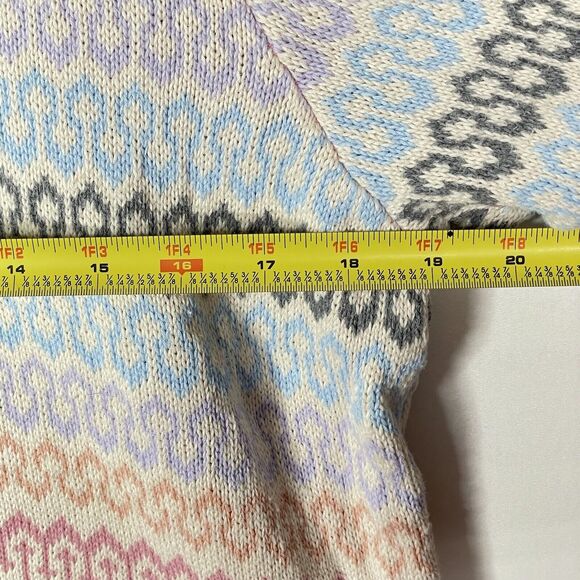 Pastel Mock Neck Knit Sweater Y2K Cottagecore Soft Girl Retro Cozy Pullover - Picture 10 of 11